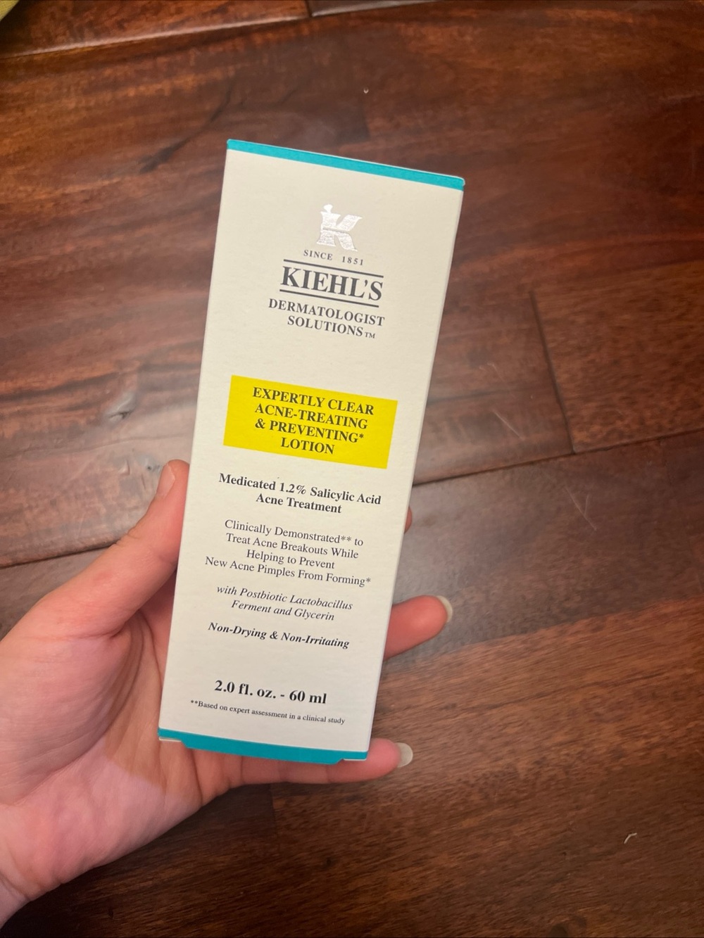 Kiehl's Expertly Clear Acne Treating & Preventing Lotion 2 oz / 60 ml NEW IN BOX